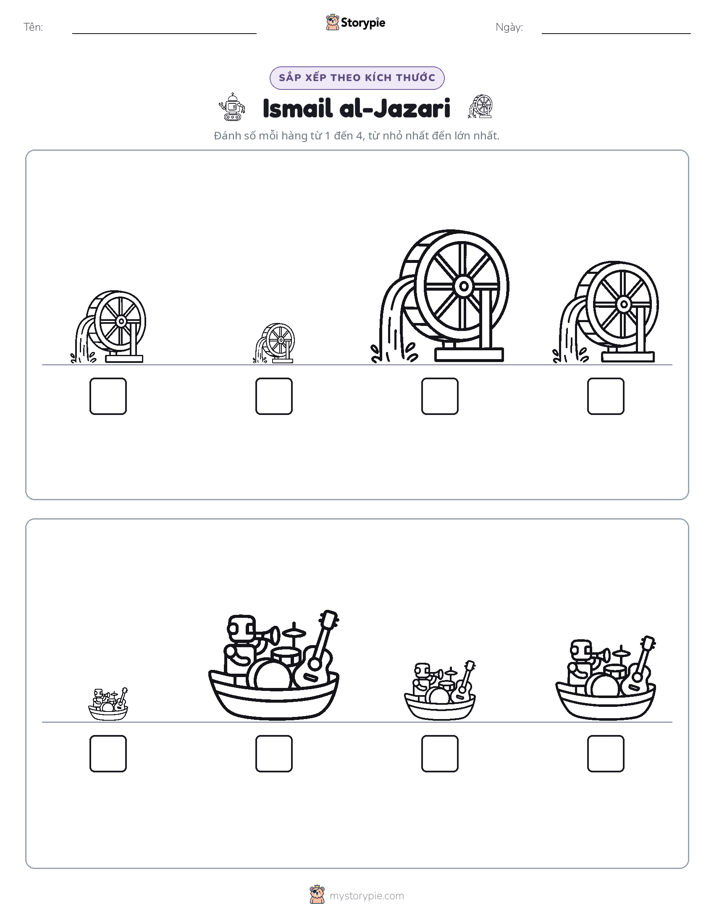 Thứ Tự Kích Thước