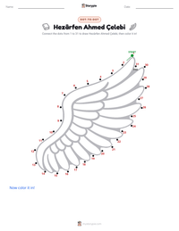 Hezârfen Ahmed Çelebi printable worksheet preview