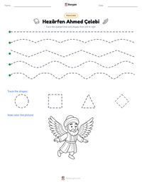 Hezârfen Ahmed Çelebi printable worksheet preview
