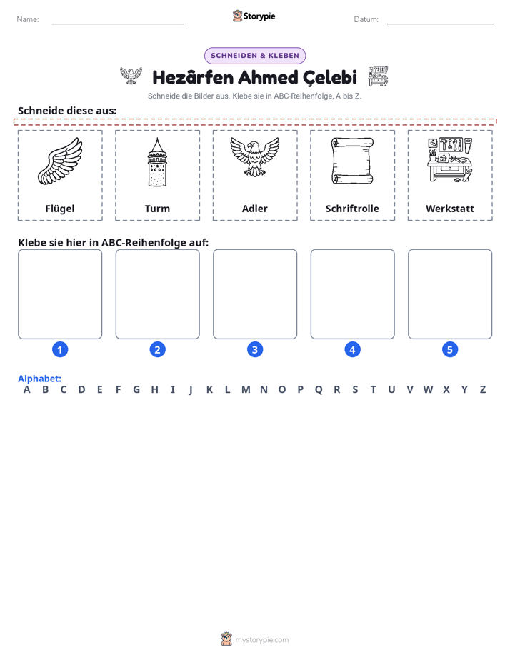Schneiden & Einfügen Alphabet