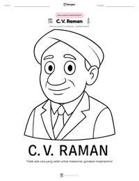 Prabaca lembar kerja cetak C. V. Raman