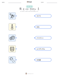 C・V・ラマン の印刷可能ワークシートプレビュー