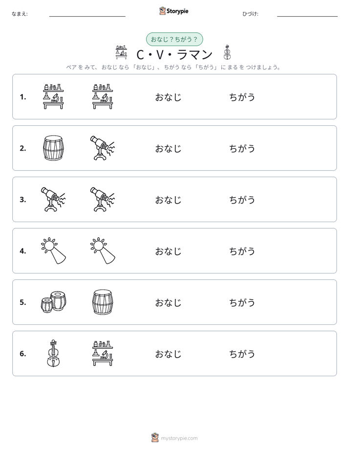 同じか違うか