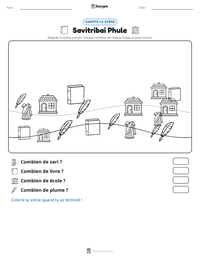 Aperçu de la feuille de travail imprimable Savitribai Phule