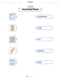 Savitribai Phule printable worksheet preview