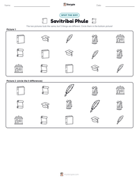 Savitribai Phule printable worksheet preview