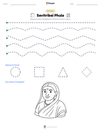 Anteprima della scheda stampabile di Savitribai Phule