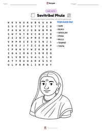 Prabaca lembar kerja cetak Savitribai Phule