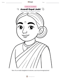 Anteprima della scheda stampabile di Anandi Gopal Joshi