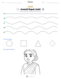 Anandi Gopal Joshi printable worksheet preview