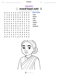 Anandi Gopal Joshi printable worksheet preview