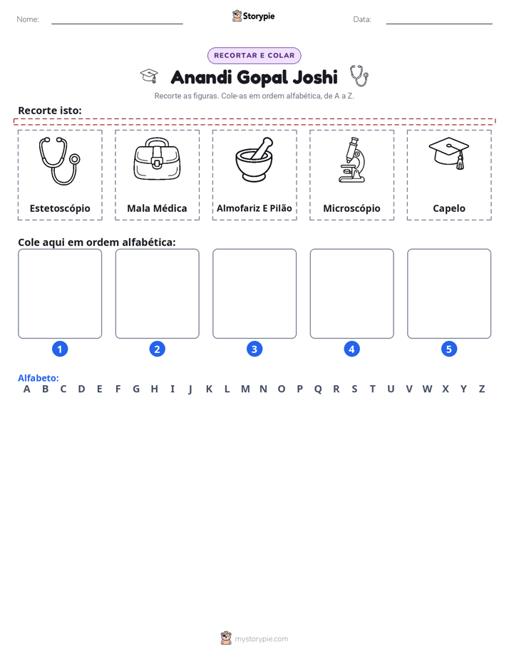 Recortar & Colar Alfabeto