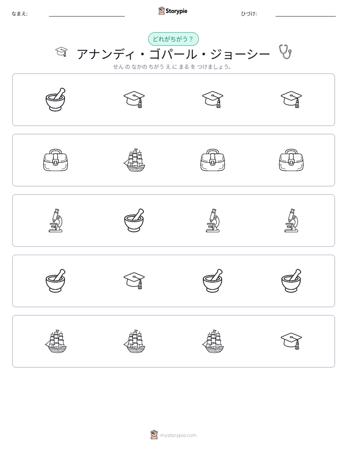 異なるものを見つけよう