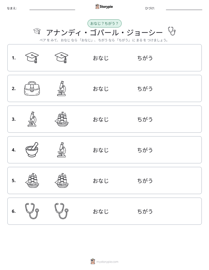 同じか違うか