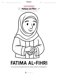 Aperçu de la feuille de travail imprimable Fatima al-Fihri