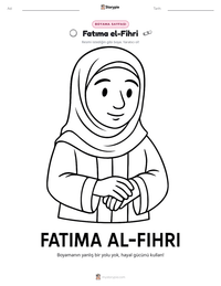 Fatıma el-Fihri yazdırılabilir çalışma sayfası önizlemesi