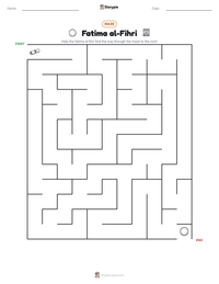 Fatima al-Fihri printable worksheet preview