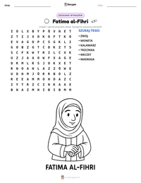 Podgląd drukowalnego arkusza ćwiczeń Fatima al-Fihri