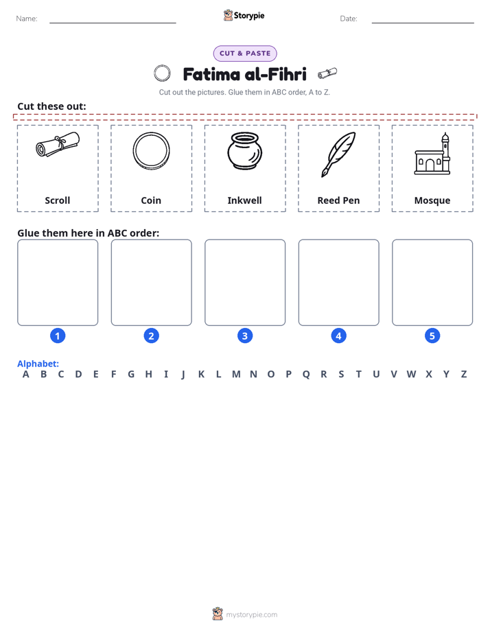 Cut & Paste Alphabet