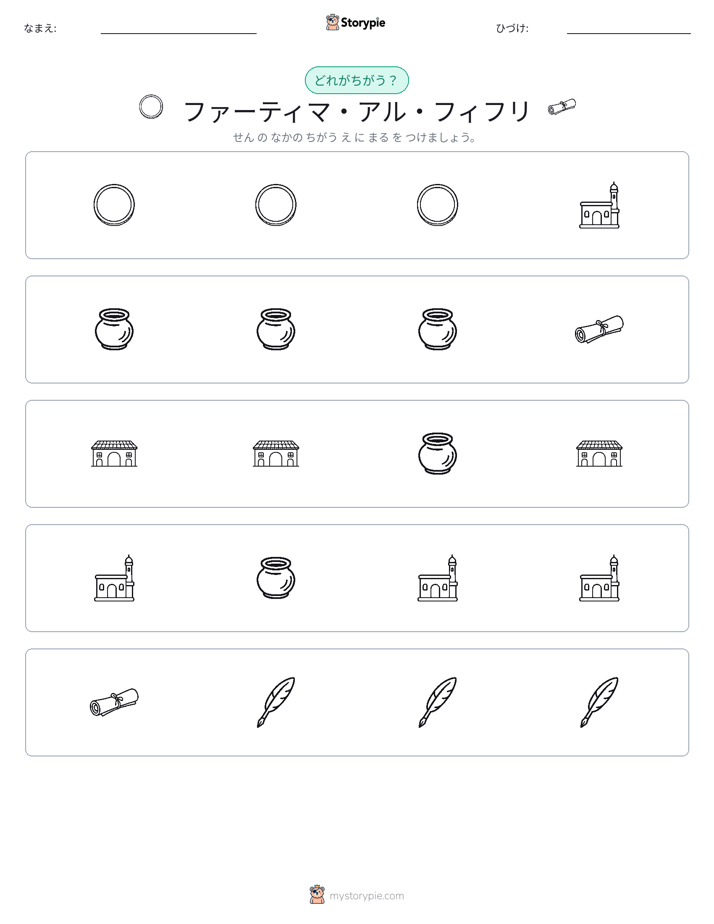 異なるものを見つけよう