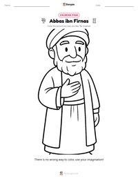 Abbas ibn Firnas printable worksheet preview