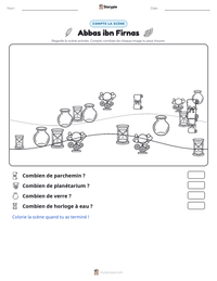 Aperçu de la feuille de travail imprimable Abbas ibn Firnas