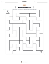 Abbas ibn Firnas printable worksheet preview