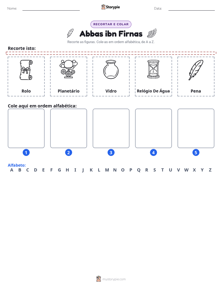 Recortar & Colar Alfabeto