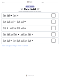 Zaha Hadid printable worksheet preview