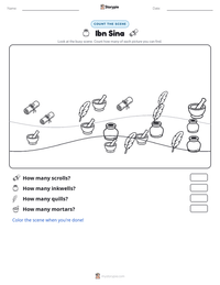 Ibn Sina printable worksheet preview