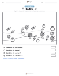 Aperçu de la feuille de travail imprimable Ibn Sina