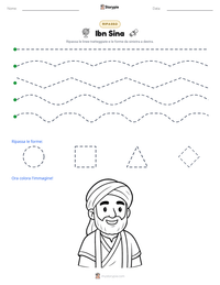 Anteprima della scheda stampabile di Ibn Sina