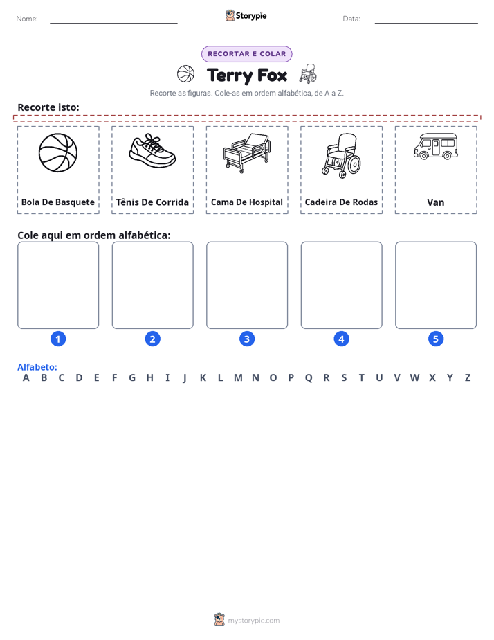 Recortar & Colar Alfabeto