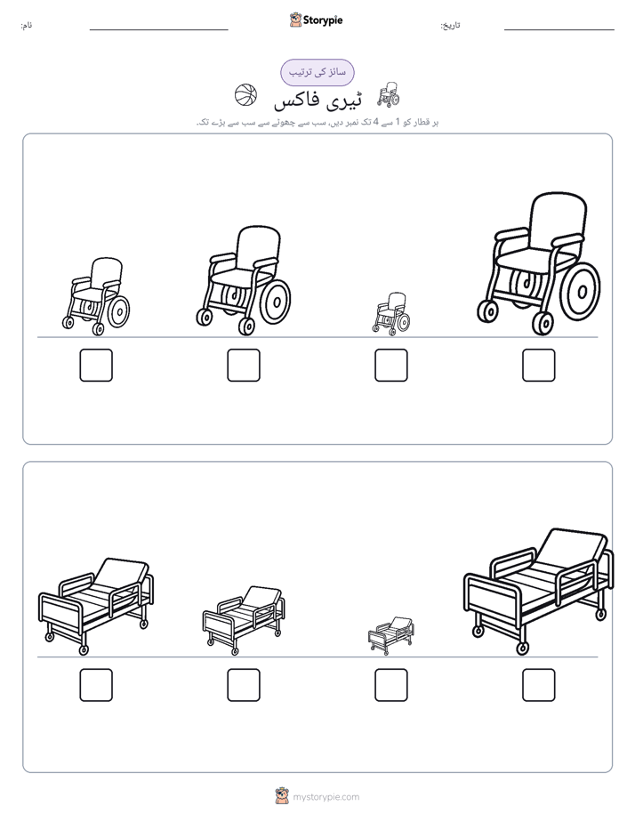 سائز کی ترتیب