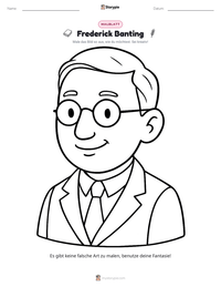 Frederick Banting druckbare Arbeitsblatt Vorschau