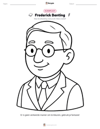 Frederick Banting afdrukbare werkblad voorbeeld