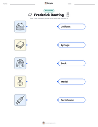 Frederick Banting printable worksheet preview