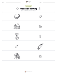 Frederick Banting printable worksheet preview