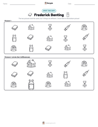 Frederick Banting printable worksheet preview