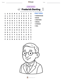Frederick Banting printable worksheet preview