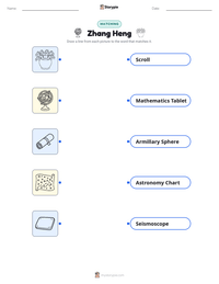 Zhang Heng printable worksheet preview