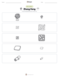 Zhang Heng printable worksheet preview