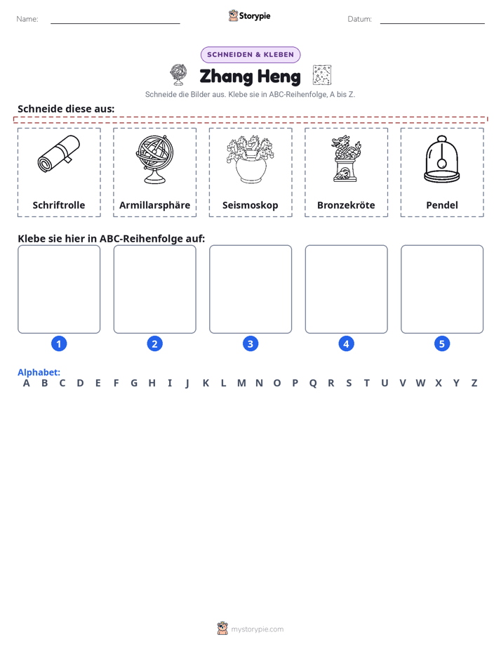 Schneiden & Einfügen Alphabet