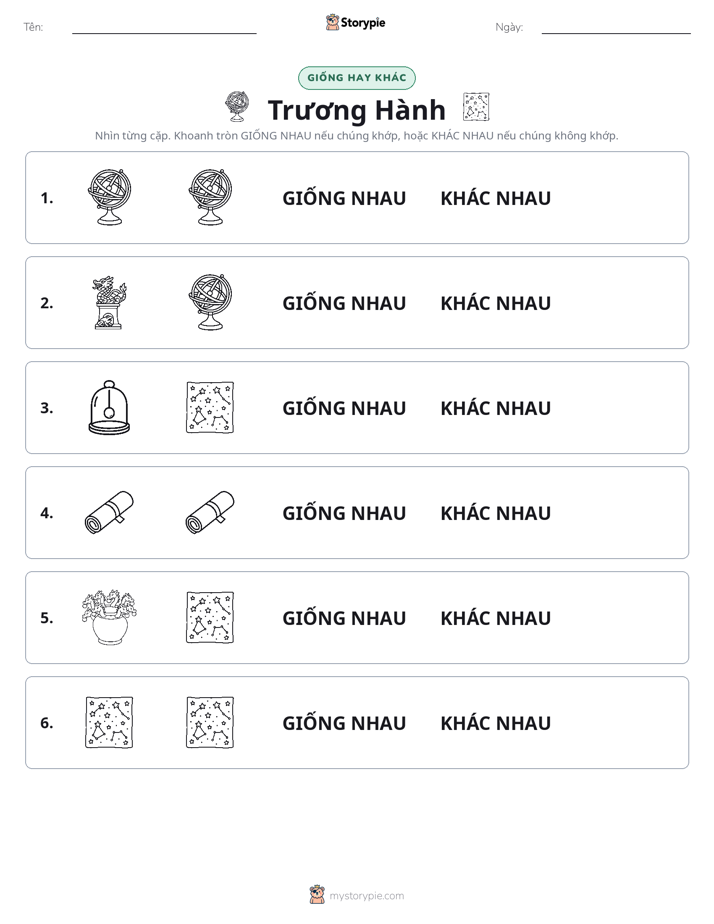Giống Hay Khác