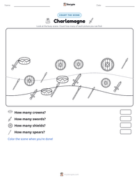 Charlemagne printable worksheet preview