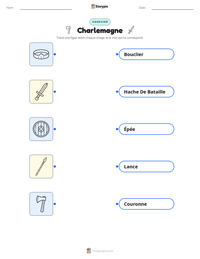 Aperçu de la feuille de travail imprimable Charlemagne