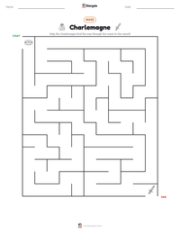 Charlemagne printable worksheet preview
