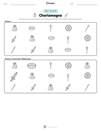 Charlemagne printable worksheet preview