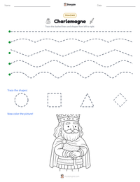 Charlemagne printable worksheet preview