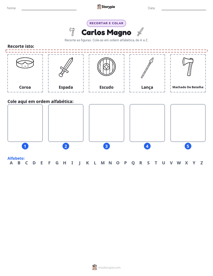 Recortar & Colar Alfabeto